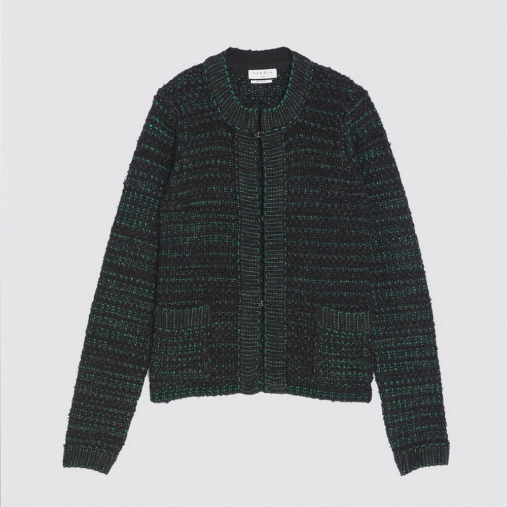 Sandro tweed cardigan - Picture 2 of 8
